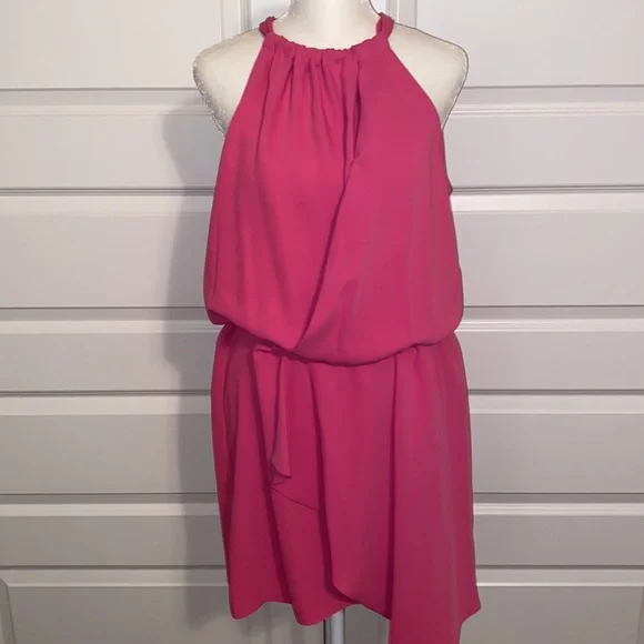 Trina Turk | Dresses | Trina Turk Matte Jersey Windy Halter Dress In Barbie  Pink Nwt | Poshmark